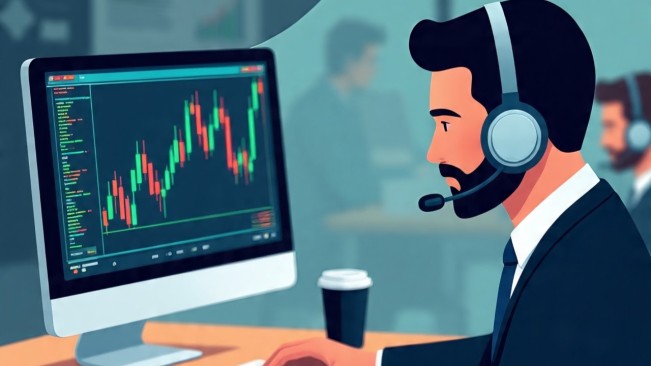 Ilustrasi trading forex. (Meta AI)